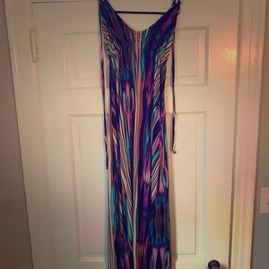Halter top colorful dress
